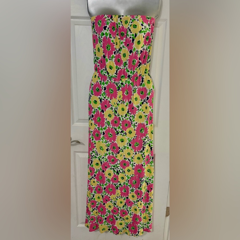 Lilly Pulitzer Doodlebug Daisy Strapless dress sz XS